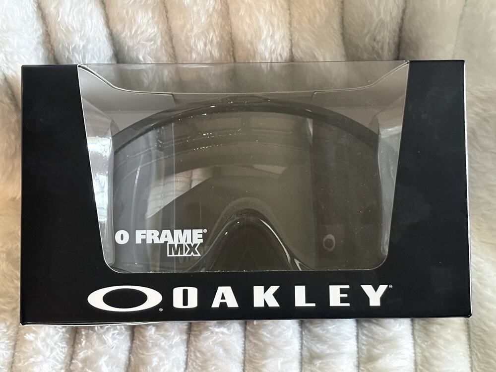 Oakley O Frame MX Goggles (Jet Black) New in Box ATV Motocross Cycle NEW